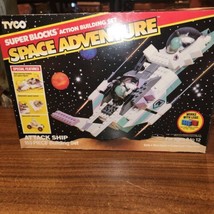 NEW Vintage Tyco Super Blocks Space Adventure, open box but sealed bags inside - £54.45 GBP