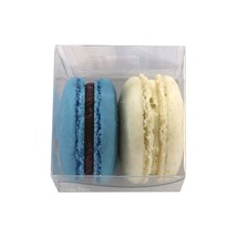 5 Blue and White French Macarons Party Favors Package - $479.55 MXN