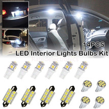 14PCS LED Vehicle Interior Light Bulbs Kit Dome License Plate Car Accessories US - £9.58 GBP
