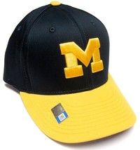 Michigan Wolverines NCAA OC Sports Navy Two Tone M Hat Cap Adult Mens Adjustable - £13.27 GBP
