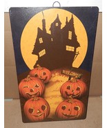 Halloween Metal Signs Tins 15 1/2&quot; x 9 1/2&quot; You Choose Type Antique Look... - $9.89