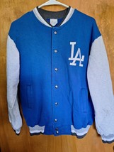 Vintage Dodgers MLB Majestic Varsity Jacket Blue Size Medium USA RARE - £46.65 GBP