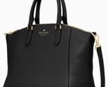 Kate Spade Parker Satchel Black Leather Bag K8214 Purse NWT $399 Retail ... - £101.26 GBP