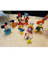 DISNEY MOVEABLE FIGURINES - MICKEY, MINNIE, PLUTO - $11.30