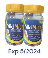 2x MidNite Sleep Health Melatonin Plus Herbs 36ct Cherry Flavor Gummies ... - $67.89 CAD