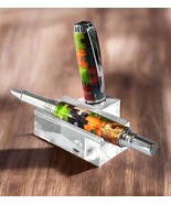 Wooden Advanced Puzzle Inlay Pen – Blue Autism Awareness Puzzle Piece, C... - $184.99