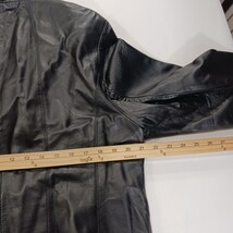 Junction West RN#92608 Women's Black Leather Buttons Jacket Size Large image 6