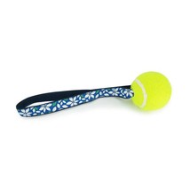 Blue Floral Tennis Ball Toss Toy with Patented Non-pressurized Tuff Ball - £21.53 GBP