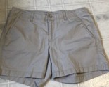 Eddie Bauer Size 6 Tan Button back Pocket 98% Cotton Blend Shorts 3998 - $26.88
