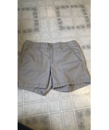 Eddie Bauer Size 6 Tan Button back Pocket 98% Cotton Blend Shorts 3998 - £21.23 GBP