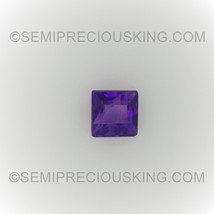 Natural Amethyst African Square Step Cut 3X3mm Royal Purple Color VVS Clarity Lo - £3.02 GBP