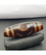 Ciondolo amuleto totem tibetano vecchia agata dzi bead &quot;2 occhi&quot; - $2,560.22 MXN