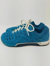Reebok Crossfit Womens Tennis Shoes Size 7 Light Blue Lace Up  - £18.09 GBP