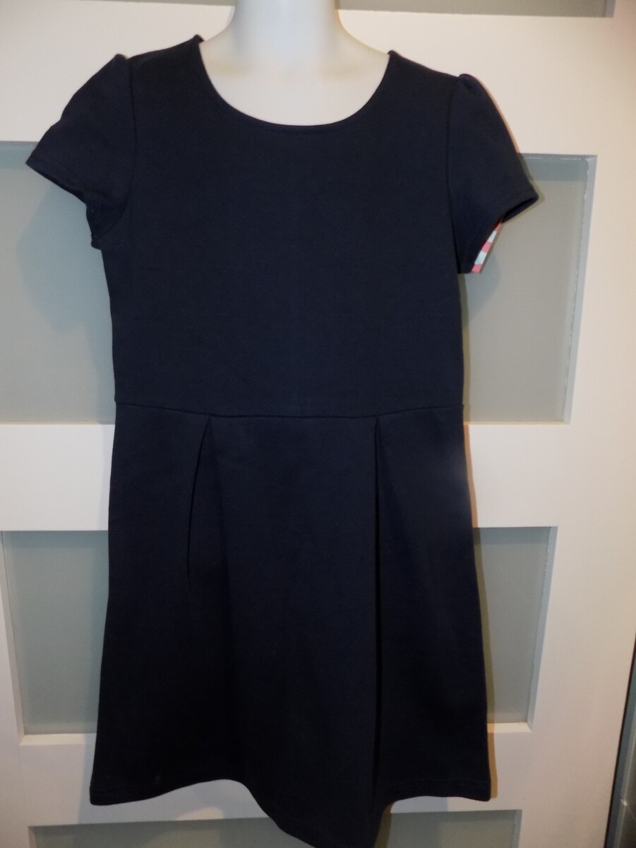 Cat &amp; Jack Navy Blue Ponte Dress School Uniform Size M (7/8) Girl&#39;s NEW - $17.00