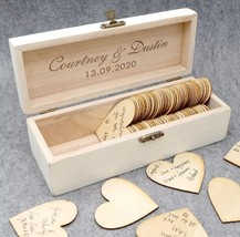 Libro de invitados personalizado, caja rústica de recuerdo de boda, grab... - £33.00 GBP+