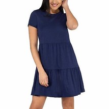 Dress for Women Nicole Miller Size Medium Women&#39;s Blue Knit Tiered Dress... - £19.47 GBP