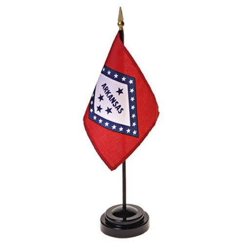Arkansas Flag 4X6 Inch Mounted E Gloss - $8.40