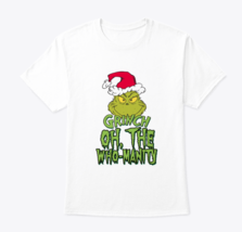 grinch shirt boys Oh, the Who-manity shirt Classic Crew Neck T-Shirt - $22.99