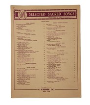 Selected Sacred Songs How Beautiful Upon The Mountains Piano Organ Music 1938 - £7.07 GBP