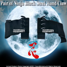 Pair of Ninja Gear Steel Hand Tiger Claw Shinobi Climbing Spikes Tekagi ... - £7.89 GBP
