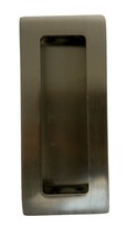 Emtek Modern Rectangular 220304US15 4&quot; Tall Flush Door Pull - Satin Nickel - £15.64 GBP