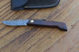 damascus real handmade beautiful folding knife From The Eagle Collection... - $34.64