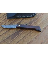 damascus real handmade beautiful folding knife From The Eagle Collection A9104 - $34.64