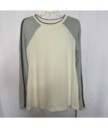 Hind Gray Long Sleeve Raglan Active Shirt Men’s L Athletic Stretch - $17.95