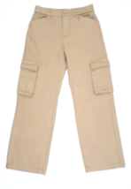 Shein Women&#39;s Cargo Pants XS (US size 2) Beige Elastic Waist 100% Cotton - £15.83 GBP