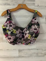 Cacique Sports Bra Women&#39;s 42H Multicolor Floral Underwired Adjustable S... - $17.09
