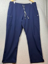 FIGS Technical Collection Navy Blue Yola Skinny Women&#39;s Scrub Pants Size XXL - £22.83 GBP
