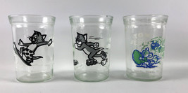 (3) 1990-91 Welch&#39;s Glasses Tom &amp; Jerry - Surfing Roller Skating Football Vintag - £15.63 GBP