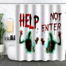 Halloween Waterproof Shower Curtain Sets Polyester Bathtub Decor Curtain... - £13.18 GBP+