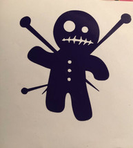 Cute Voodoo Doll| Voodoo |Horror|Scary|Vinyl|Decal|Classic Horror|You Pick Color - £2.35 GBP