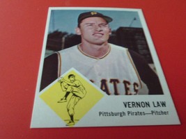 1963 Fleer Vernon Law # 58 Pirates Near Mint / Mint Or Better !! - $89.99