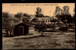 Rppc, Hubertus, Wi Wisconsin Minikani Ymca Camp Lake Amy Belle Postcard BK53 - £5.56 GBP