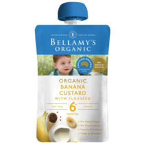 Bellamy&#39;s Organic Banana Custard with Flaxseed 120g - $65.56