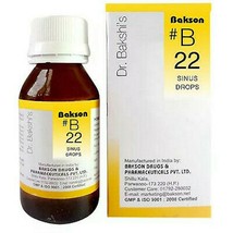 Bakson B22 Sinus Drop 30ml Homeopathic Medicine +FREE SHIP US - £15.84 GBP