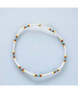Dainty White Beads Anklet - $7.99