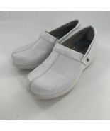 Greys Anatomy by Softwalk Nursing Clogs Women 8.5M White Leather Wedge G... - $18.69