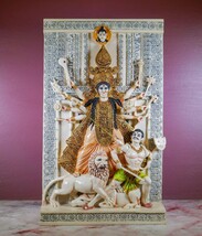 Hinduism Wall Art | Goddess Durga Maa Om Plaque | Handmade Home Decor - ... - $2,280.52 MXN