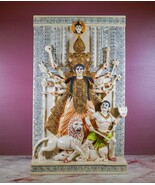 Hinduism Wall Art | Goddess Durga Maa Om Plaque | Handmade Home Decor - ... - $2,280.52 MXN