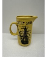 Cutty Sark Scots Whisky Yellow  Bar Pitcher 7 ” Tall Clipper Ship Design... - $11.42 CAD