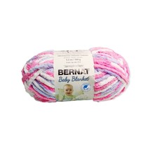 Bernat Spinrite Pink & Blue Baby Blanket Yarn 3.5 oz Gauge 6 Super Bulky  - $5.93