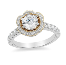 Enchanted Disney Belle 1-1/4 Ct. TW Round Brilliant Cut Engagement Ring With Lay - £51.64 GBP
