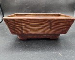 Mcnees Mold M-883 Flower Planter Brown Rectangle Farmhouse Vintage 8¼” x... - $24.98