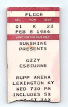 Ozzy Osbourne Konzert Ticket Stumpf Februar 8 1984 Lexington Kentucky - £40.19 GBP