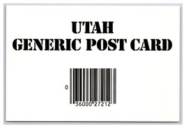 Generic Barcode Greetings Utah UT UNP Continental Postcard O21 - £2.29 GBP
