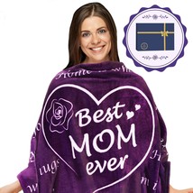 Gifts For Mom Mothers Day Blanket - I Love You Mom - Mom Birthday Gifts For Mom  - £31.63 GBP