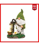 Unique Solar Light Gnome Statue for Gardens, Patios, and Yards - 8.9 Inc... - $35.63